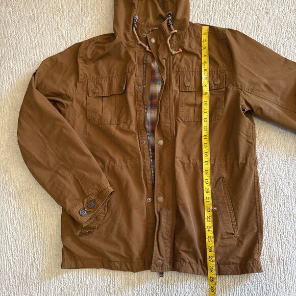 Aeropostale Jacket Men’s size Medium Brown, Full-Zip up Hoodie - Picture 2 of 8